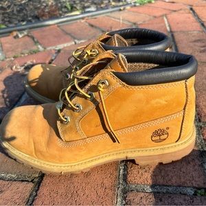 9 womans Timberlands, they are super comfy and very cute